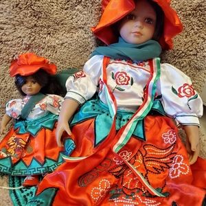 2 porcelain dolls